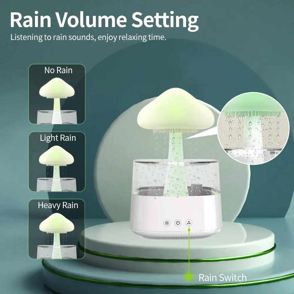 Fabula TechHome™ 3 in 1 Mushroom Rain Cloud Humidifier